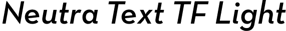 Neutra Text TF Light NeutraTextTF-DemiItalic.otf
