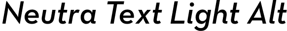 Neutra Text Light Alt NeutraText-DemiItalicAlt.otf