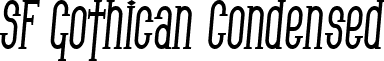 SF Gothican Condensed SF Gothican Condensed Bold Italic.ttf