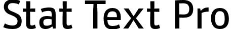 Stat Text Pro StatTextPro-Medium.otf