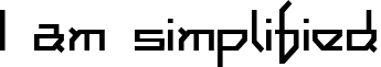 I am simplified IAMSIMPL.TTF