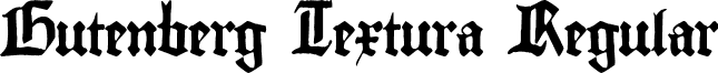 Gutenberg Textura Regular GutenbergTextura.ttf