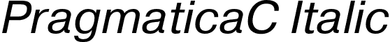 PragmaticaC Italic PragmaticaC-Oblique.otf