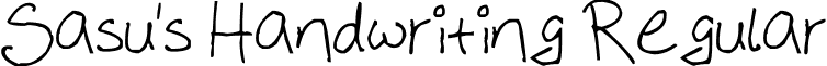 Sasu's Handwriting Regular Font_01_by_WizardCellon.ttf