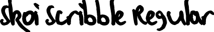 Skoi Scribble Regular Skoi Scribble Heavy Bold.ttf