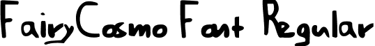 FairyCosmo Font Regular cossiefont.ttf