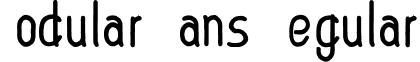Modular Sans Regular modularSans.ttf