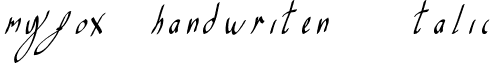 myfox handwriten Italic My_Handwriting_by_MyFox.ttf