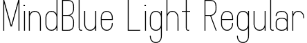 MindBlue Light Regular MindBlue_light_demo.otf