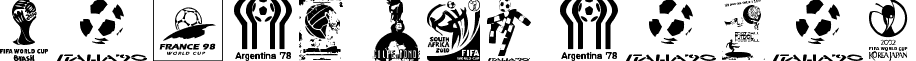 World Cup logos World Cup logos.ttf