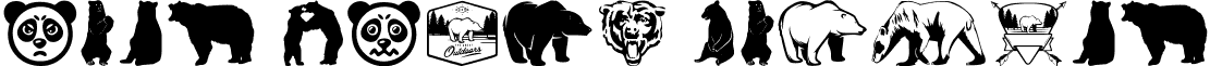 Bear Icons Regular Bear Icons.ttf