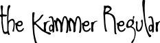 the Krammer Regular the Kramer.ttf