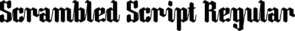 Scrambled Script Regular scrambled_script.ttf