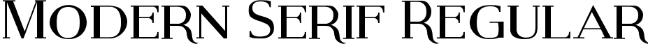 Modern Serif Regular Modern Serif.ttf