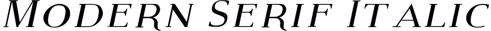 Modern Serif Italic Modern Serif Italic.ttf