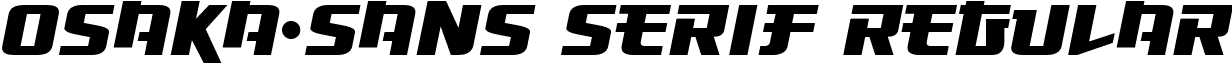 Osaka-Sans Serif Regular osakasans.ttf