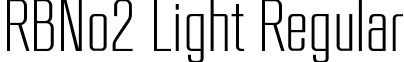 RBNo2 Light Regular RBNo2Light.otf