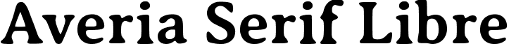 Averia Serif Libre AveriaSerifLibre-Bold.ttf