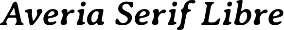 Averia Serif Libre AveriaSerifLibre-BoldItalic.ttf