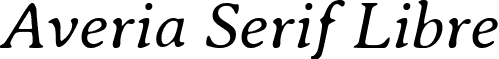 Averia Serif Libre AveriaSerifLibre-LightItalic.ttf