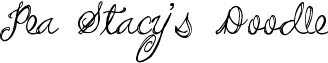 Pea Stacy's Doodle peastacyscript.ttf