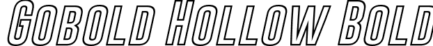 Gobold Hollow Bold Gobold Hollow Bold Italic.otf