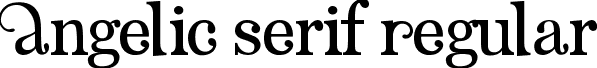 Angelic Serif Regular Angelic Serif.ttf