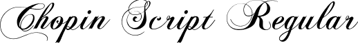 Chopin Script Regular ChopinScript.ttf