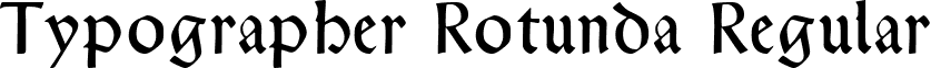 Typographer Rotunda Regular TypographerRotunda.ttf