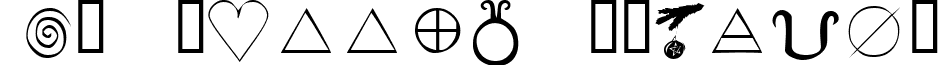 KR Wiccan Symbols KR Wiccan Symbols.ttf