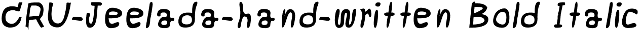 CRU-Jeelada-hand-written Bold Italic CRU-Jeelada-hand-written-Bold Inalic.ttf