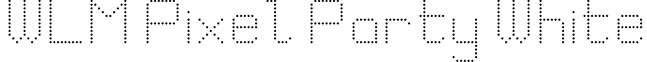 WLM Pixel Party White White Circles.ttf