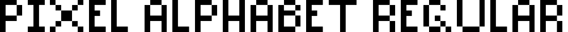 Pixel Alphabet Regular pixel_alphabet.ttf