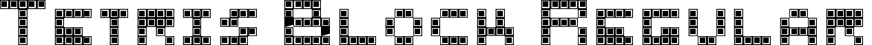 Tetris Block Regular tetris_block.ttf