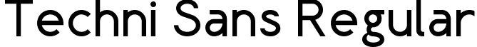 Techni Sans Regular Techni Sans.ttf