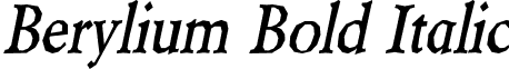 Berylium Bold Italic Berylibi.ttf