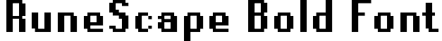 RuneScape Bold Font runescape_bold_font.ttf