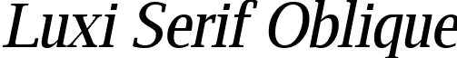 Luxi Serif Oblique luxirri.ttf