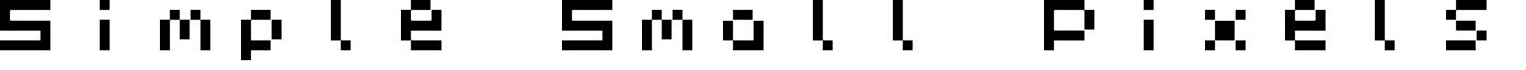 Simple Small Pixels simple_small_pixels.ttf