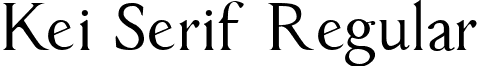Kei Serif Regular Kei_Serif_0_6_by_keisans_bold.ttf