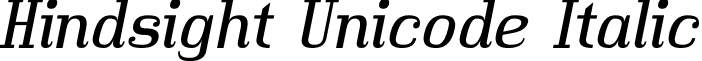 Hindsight Unicode Italic HindUnIt.ttf