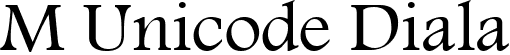 M Unicode Diala M Unicode Diala.ttf