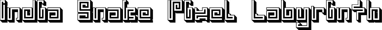 India Snake Pixel Labyrinth india snake pixel labyrinth game_3d.otf