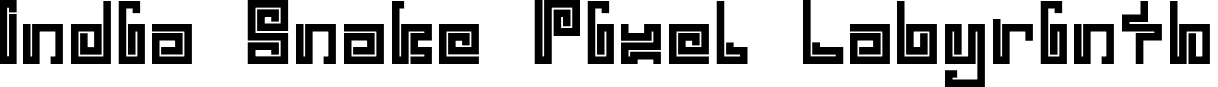 India Snake Pixel Labyrinth india snake pixel labyrinth game_bold.otf